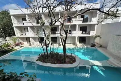 Image de Potential new title:\nChic Tulum Loft Pool, Balcony+Free Night Near Beach&Downtown