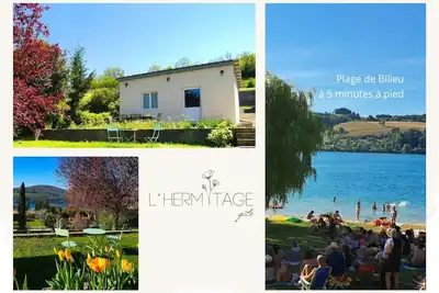 Image de L’Hermitage maisonnette vue lac / plage à 5 min à pied