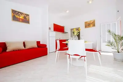 Image de Appartement de deux chambres avec le balcon et la vue sur le mer Vrsi, Zadar (A-23537-c)
