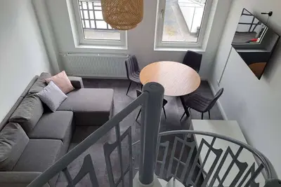 Image de Duplex apartment with two bedrooms and a living room