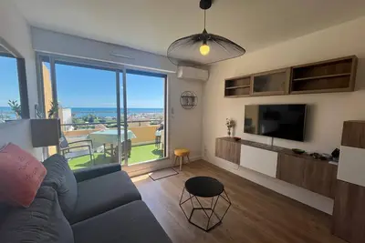 Image de Studio à Sète avec vue mer, climatisation et parking privé