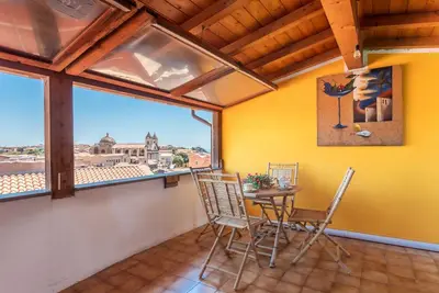 Image de Maison de vacances 'Meravigliosa Terrazza' avec vue sur la mer, Wi-Fi et climatisation