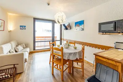 Image de Studio moderne 4 pers, à 30m des pistes et commerces