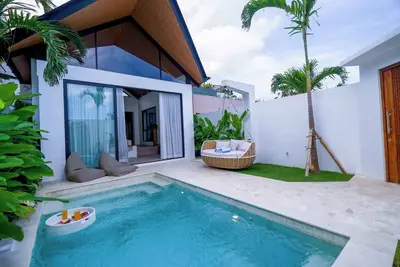 Image de New! Beautiful Romantic Ac Living Private 1br Villa With Pool Near Berawa Canggu