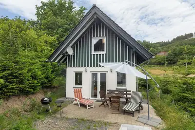 Image de Maison de vacances 'Ferienhaus Alpenzauber' avec vue sur la montagne, terrasse privée et Wi-Fi
