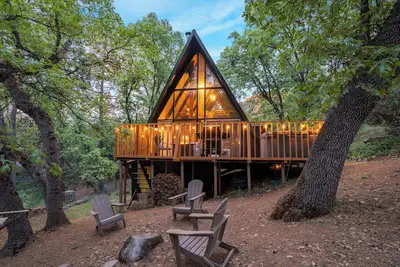 Image de Sequoia A-frame Nirvana: Modern + Views + Hot Tub