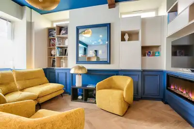 Image de 300 m de la plage, terrasse, superbe maison pour 4