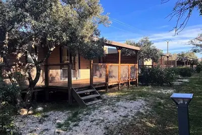 Image de Mobil home Castellane côté jardin - 30m² - 2 chambres + Tv + A/C 4 personnes