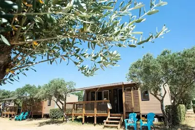 Image de Mobil home Moustiers 32m2- Lave vaisselle + Tv + Clim 4 personnes