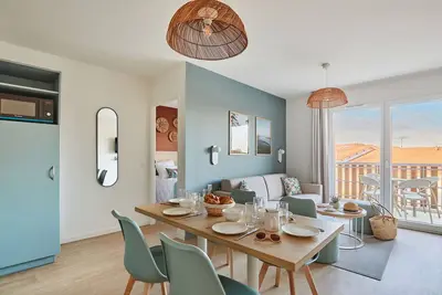 Image de Près de la plage! T3 pour 8 personnes + balcon