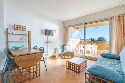 Image de Studio avec Wi-Fi, 4 pers, vue mer depuis terrasse