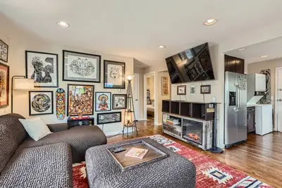 Art-Filled Duplex Near Downtown
