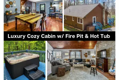 Image de Luxury Cozy Cabin w/ Hot Tub Near Downtown Ellijay – Peaceful Getaway