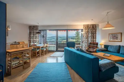 Image de Appartement 'Terrassenpark 160' avec vue sur la montagne, balcon et Wi-Fi