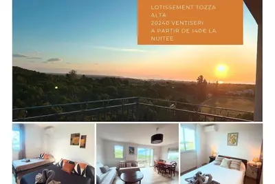 Appartement U Libecciu avec magnifique vue sur la mer.