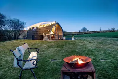 Demelza, a pod nestled in the beautiful Cornish countryside near Liskeard