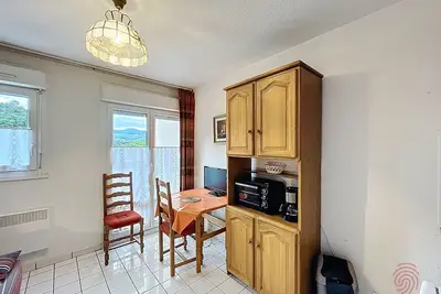 Studio lumineux avec balcon, animaux admis