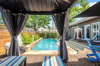 Image de Stylish 3br Near Downtown Houston w/ Private Pool – The Rusk House