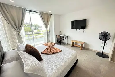 Studio apartment on Centenario Avenue with pool