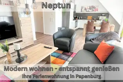Image de Apartment \"Neptun\" Papenburg 2sz Ebk Modern bathroom Large roof terrace New building Wlan