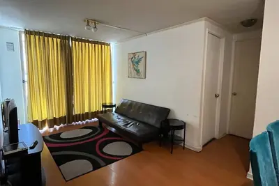Fully equipped furnished apartment steps from metro Line 1 Alameda downtown Stgo.