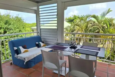 Image de Anse des Rochers, Saint Francois, 1/4 de villa à l'étage \"Emeraude Caraibes\"