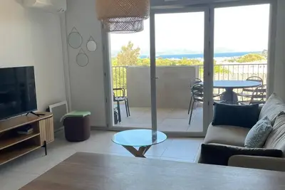 Image de T3 climatisé, vue mer, terrasse