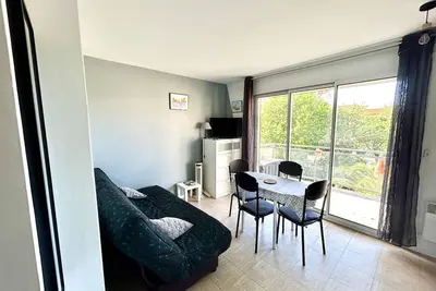 Image de Studio Cabine pour 4 avec Terrasse et Parking Privé à 300m de la Plage à Argelès-sur-Mer