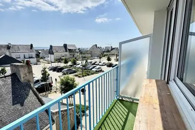 Image de T3 neuf entre calme et bord de mer - Balcon