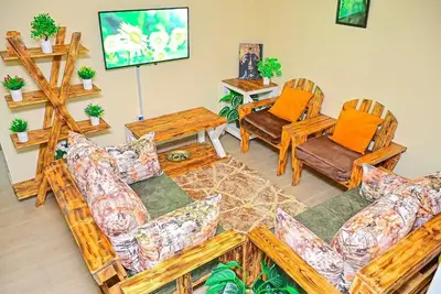 Adorable Rustic-Style 1 Bedroom Space with WiFi in Charming Ruiru