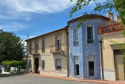 Image de Maison de campagne avec piscine, vue panoramique et orangeraie