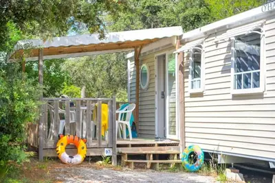 Image de ZEcamping 3 étoiles toboggans locatif Tv clim 30m2