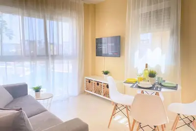 Image de Penthouse with pool and parking – Only 300 meters from the beach!