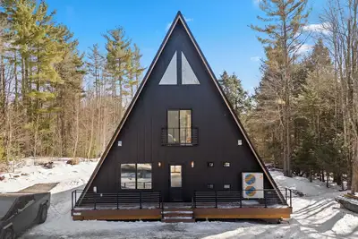 Image de Modern A-Frame Cabin  3br + Loft  Luxury Retreat in Windham, Ny