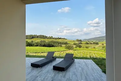 Image de Villa en Provence avec vue imprenable sur le Mont Ventoux et les vignes!