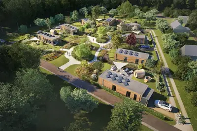 Image de This holiday home with a fully enclosed dog fence, private sauna and hot tub features a cosy, homely living room with open kitchen, 2 bedrooms and a spacious outdoor area.