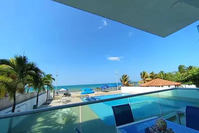 Image de In Colombia, Apartment With Beautiful Ocean Front View, Pool And Beach