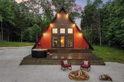 Romantic Sunsets Views Couples A Frame & Hot Tub