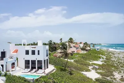 Award Winning and Modern Oceanfront Estate in Akumal, Mexico