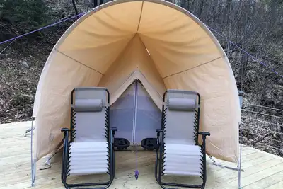 Image de Okama Abon Bell Tent, River View Taino Woods 15 minutes to Bethel Woods Concerts