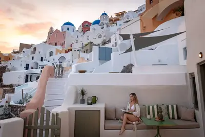 Image de Villa-Traditionelle-Sdb privée avec douche-Vue mer-Aris