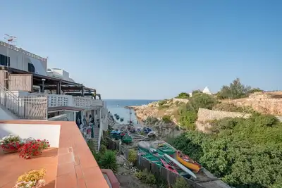 Image de Maison de vacances 'Dora Polignano A Mare' avec vue sur mer, terrasse et jardin