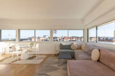 Image de Duplex panoramique à Biarritz, vue sur mer et phare
