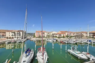 Image de Carnon - F2 Mezzanine tout confort sur port, rénové et bien équipé