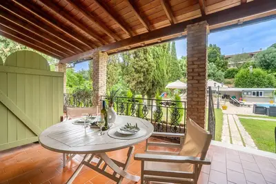 Image de Appartement 'Corfu Club Maisonette 5' avec piscine commune, Wi-Fi et climatisation