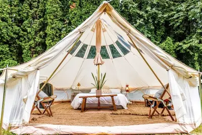 Image de Private Stargazing Tent – Peaceful Glamping with Fire Pit & Open Skies