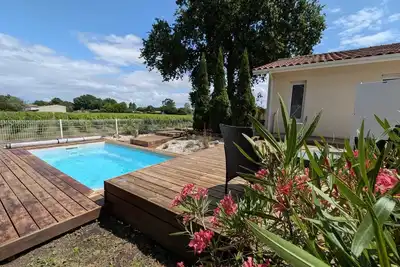 Image de Maison Bellevue, 6p\nVue sur vignes\nPiscine chauffée