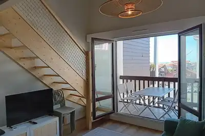 Image de Seignosse : Appartement rénové à pied des plages avec climatisation