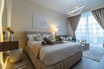 Image de luxury santorini style studio