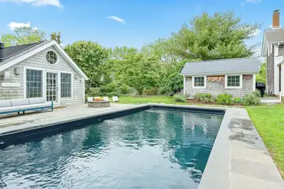 Image de Resort-Style Southold Retreat with Private Pool, Guest House, and Chic. . .